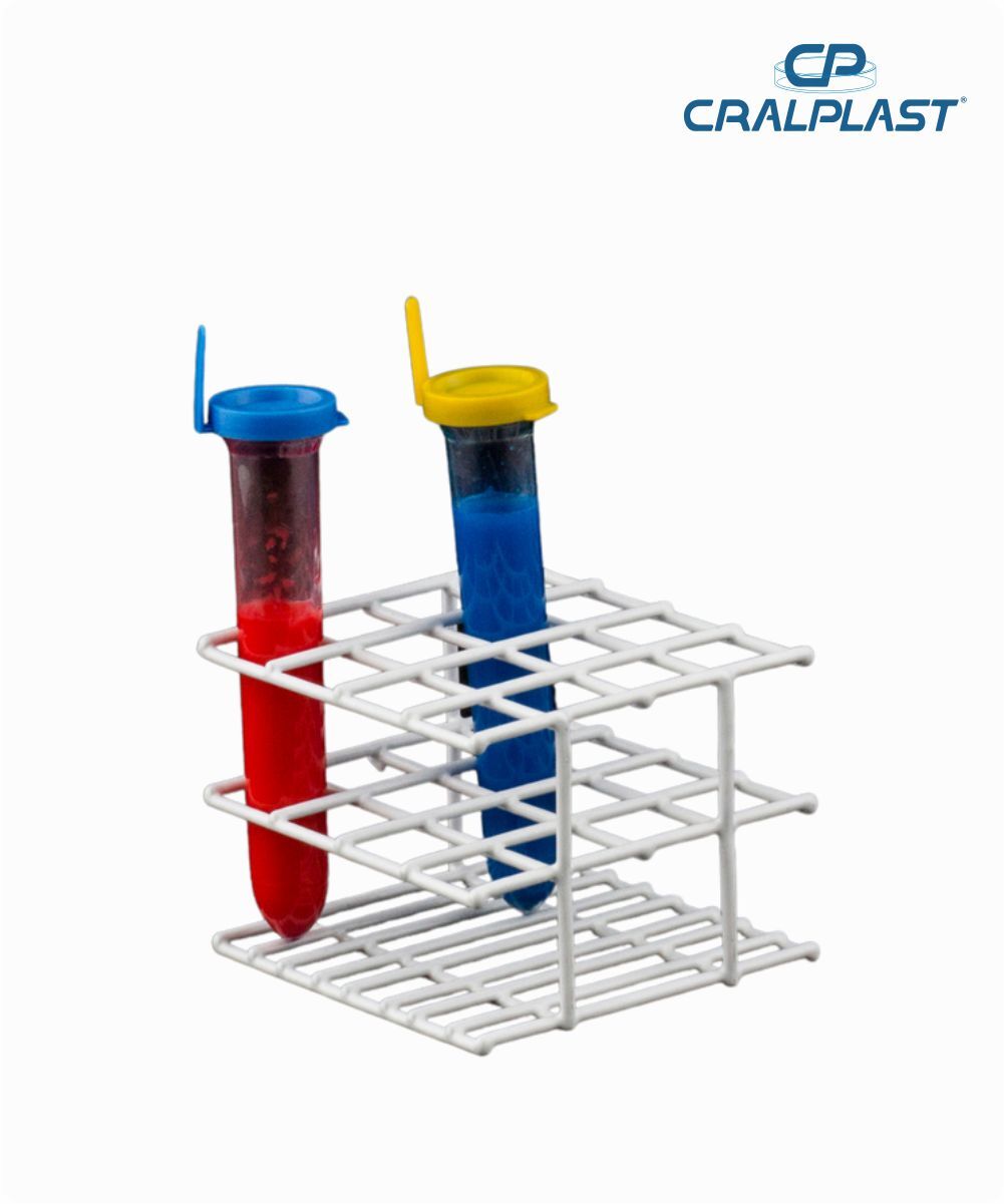 Estante arame PVC 16 furos diâmetro 17mm